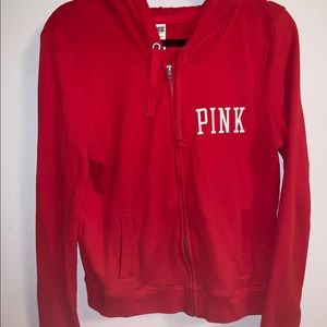 PINK Ohio State Zip Up Hoodie